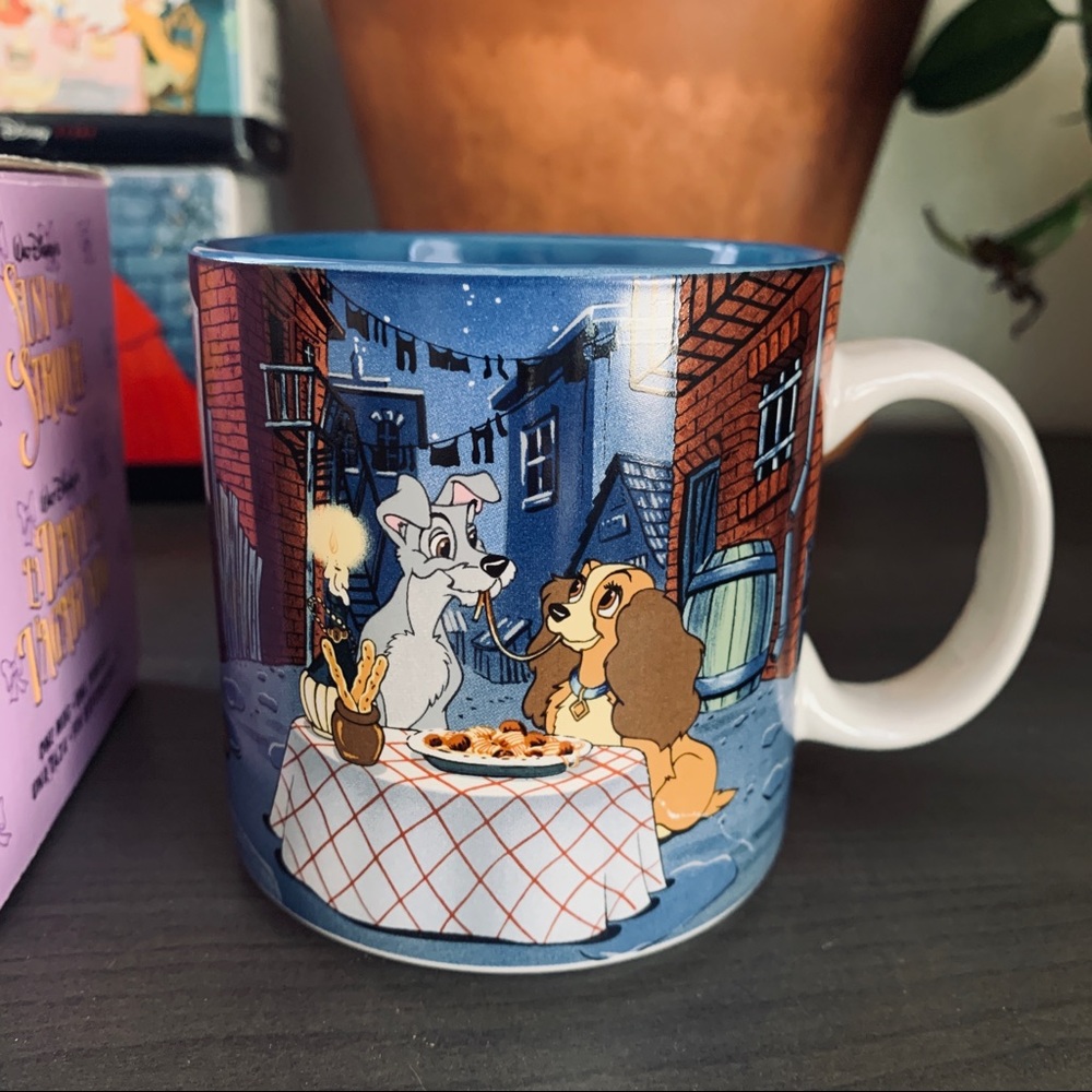 Retired Disney Lady/Tramp Ceramic Mug Original Box